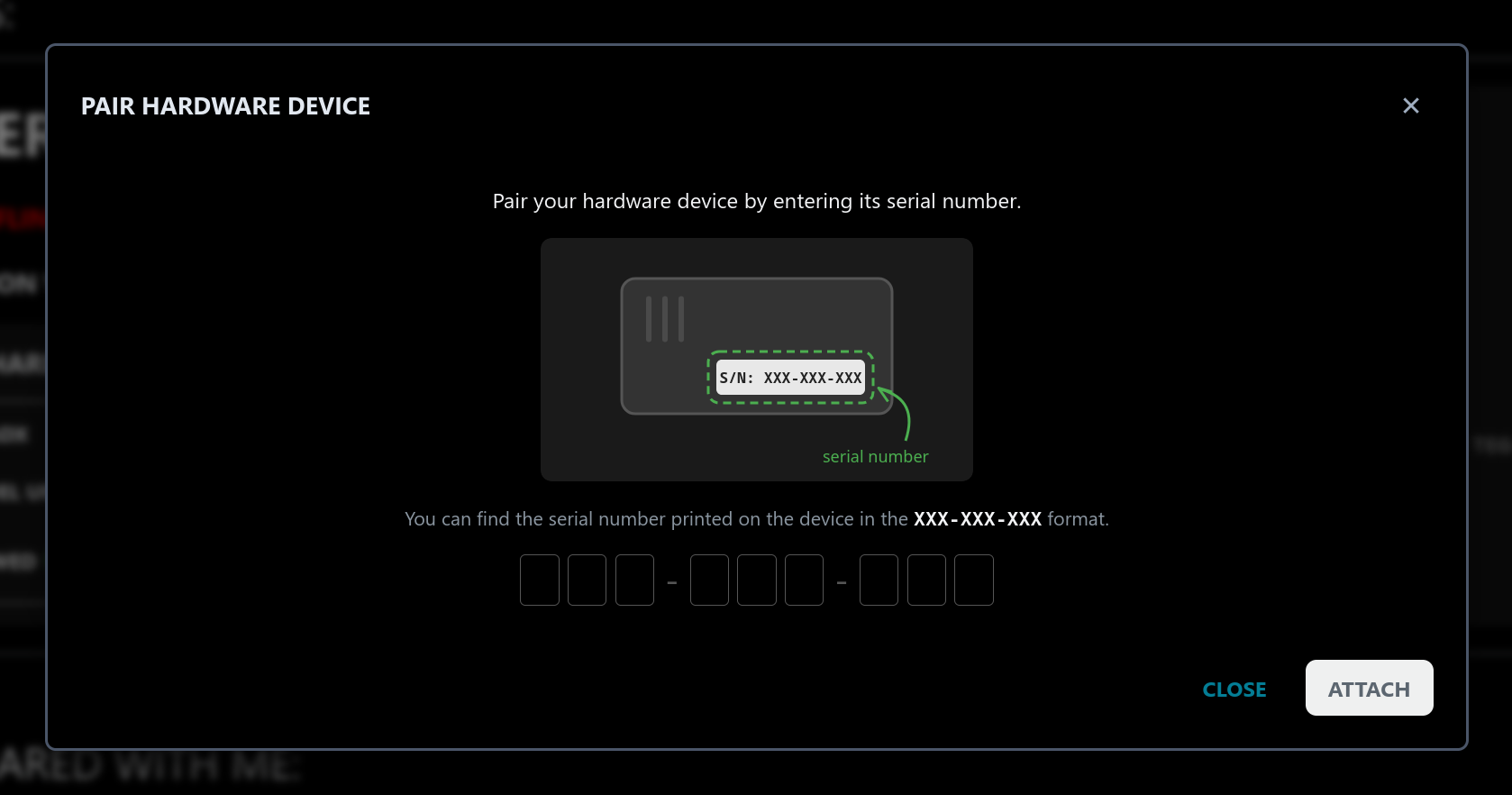 ATTACH DIALOG