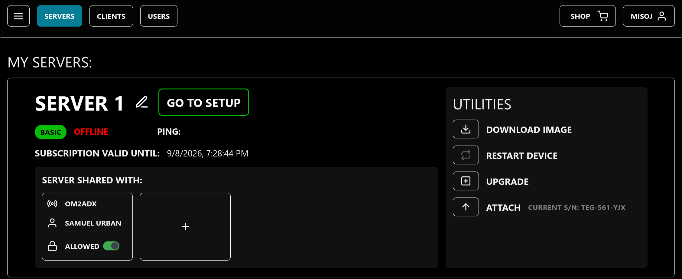 OFFLINE SERVER