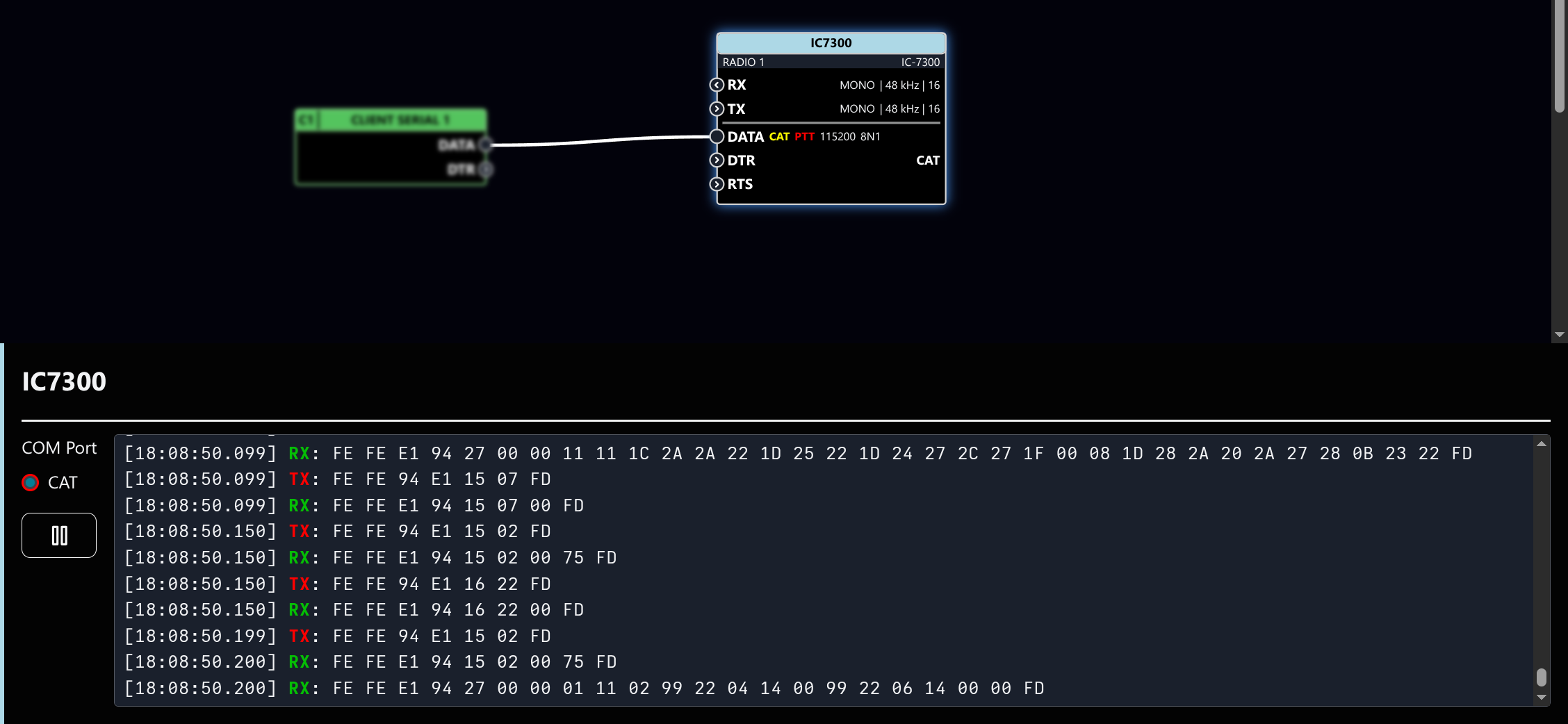 RADIO SERIAL LOG