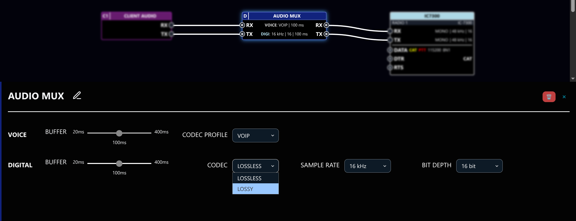 SET LOSSY DIGI CODEC